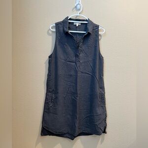 Sleeveless Gray Top/dress. Tencel material.